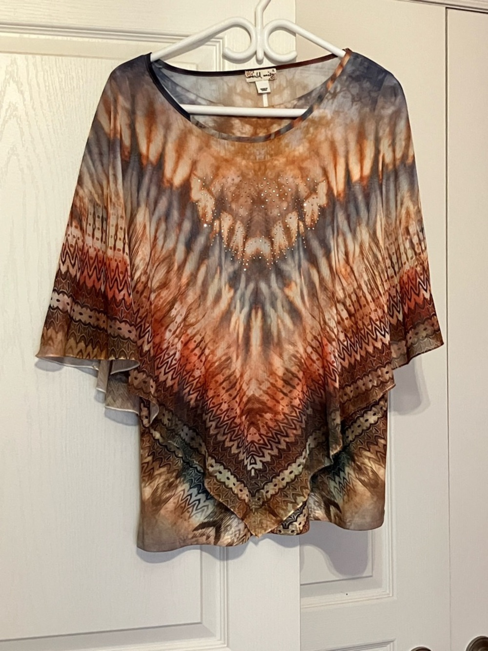 Neutral Tank top with Capelet